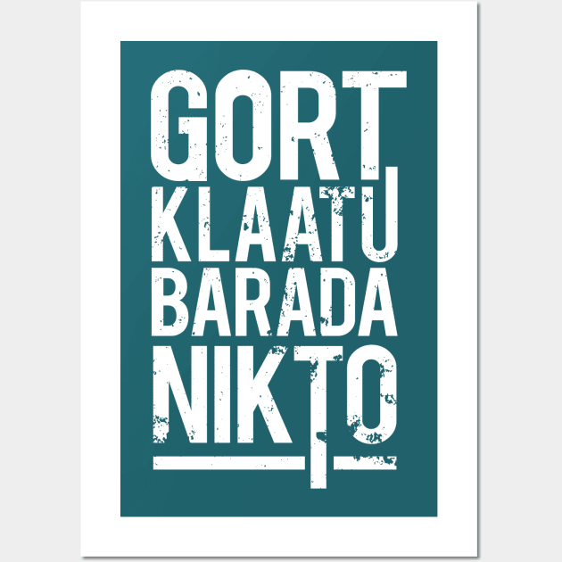 Gort Klaatu Barada Nikto Wall Art by BeyondGraphic